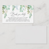 赤面ベビーシャワーカード用ベビーガーデンブック エンクロージャーカード (正面/裏面)