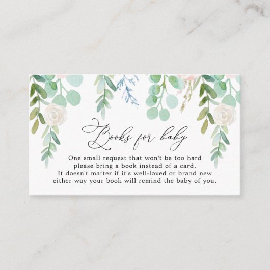 赤面ベビーシャワーカード用ベビーガーデンブック エンクロージャーカード (正面)