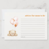 赤面ベビーシャワー用ベアーバルーンアドバイス (正面)