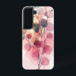 赤面ベリー抽象芸術電話ケース SAMSUNG GALAXY S22ケース<br><div class="desc">抽象芸術の果実の花束は絵を描、紫色とピンクの夢のようなパレットに、あなたのデバイスに新鮮な芸術的魅力をもたらす。</div>