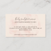 赤面ベージュ体彫刻コンタリングスパ 名刺 (裏面)