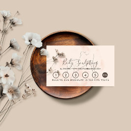 赤面ベージュ体彫刻コンタリングスパ 名刺