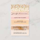 赤面ベージュ結婚ズ焼いたグッズ・ケーキベーカリー 名刺 (裏面)