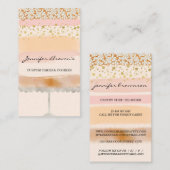 赤面ベージュ結婚ズ焼いたグッズ・ケーキベーカリー 名刺 (正面/裏面)