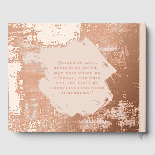 赤面ベージーフォイルゲストブックビーチユニークゲストブック ゲストブック (裏面)