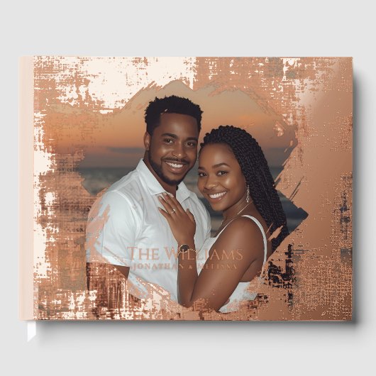 赤面ベージーフォイルゲストブックビーチユニークゲストブック ゲストブック (正面)