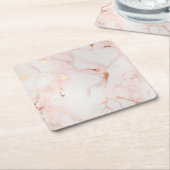 赤面ペタルドリンクコースター スクエアペーパーコースター (アングル)