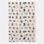 赤面ペット キッチンタオル (縦)