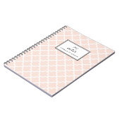 赤面ホタテ波パタパーソナライズされたーン ノートブック (左側)