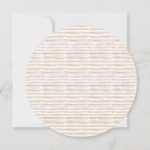 赤面ホワイトパンプキンフローラブライダルシャワー招待状 サンキューカード (裏面)