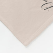 赤面ホワイトローズフローラレターAベビーマイルストーン フリースブランケット (角)