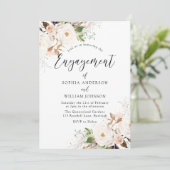 赤面ホワイトワンダーランドフラワーズ婚約パーティ 招待状 (スタンド正面)