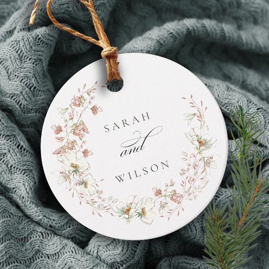 赤面ホワ素朴イトメドウフローラ結婚リース フェイバータグ