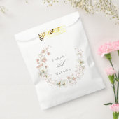 赤面ホワ素朴イトメドウフローラ結婚リース フェイバーバッグ (封をした状態)