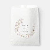赤面ホワ素朴イトメドウフローラ結婚リース フェイバーバッグ (正面)