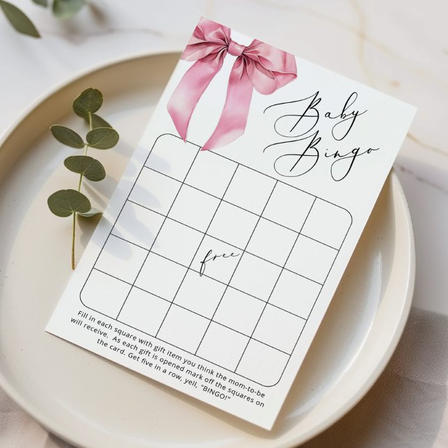 赤面ボウベビービンゴコケット赤ちゃんシャワーゲーム (クリエイターアップロード済み)