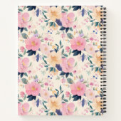 赤面ボタニカルエレガントドリームズインスパイア- & s ノートブック (裏面)