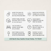 赤面ボトックス注射アフターケア指示カード (裏面)