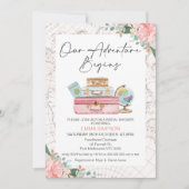 赤面ボホウィーアドベンチャー開始ブライダルシャワー 招待状 (正面)