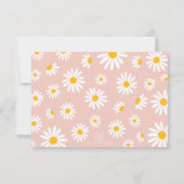 赤面ボホデイジーGroovy One 1stバースデーフォト 招待状 (裏面)