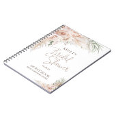 赤面ボホパンパブライダルシャワーゲストノートブック ノートブック (左側)