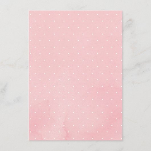 赤面ボホフラワーズベビーキツネおむつラッフル エンクロージャーカード (裏面)