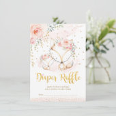 赤面ボホフラワーズベビーキツネおむつラッフル エンクロージャーカード (スタンド正面)