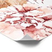 赤面ボホフローラバタフライキスベビーウェルカムP ポスター (角)