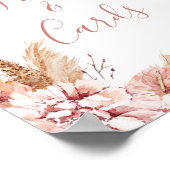 赤面ボホフローラバタフライキスベビー標識 ポスター (角)