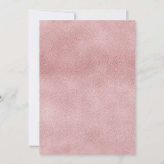 赤面ボホフローラフレームキンセアニラ招待 招待状 (裏面)