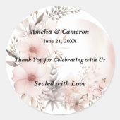 赤面ボホフローラ結婚ズ ラウンドシール (正面)