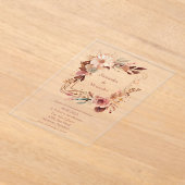 赤面ボホフローラ アクリル招待状 (レイダウン)