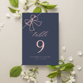 赤面ボーエレガントシック石板ブルー テーブルナンバー