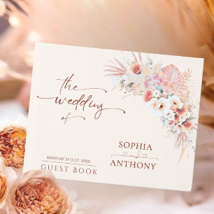 赤面ボーフローラ結婚ズゲストブック ゲストブック