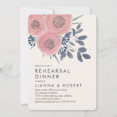 赤面ポピーズリハーサルディナー招待状 招待状 (正面)