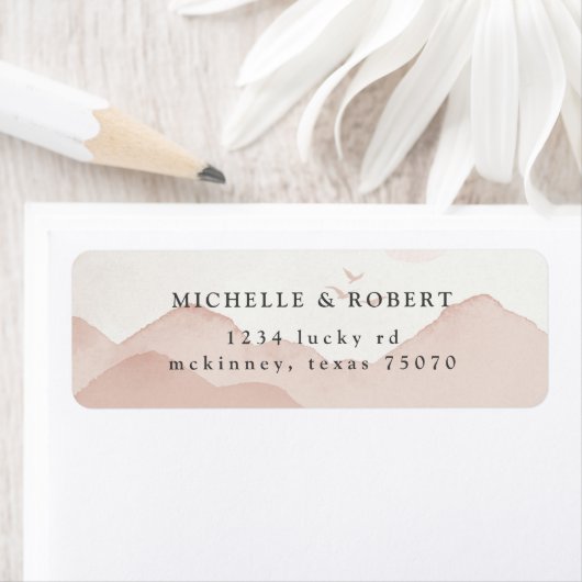 赤面マウンテンレンジ差出人住所ラベル ラベル (インサイチュ)