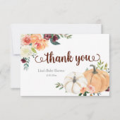 赤面マルサラフローラカボチャサンキューカード サンキューカード (正面)