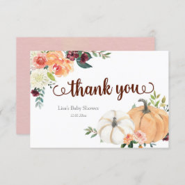 赤面マルサラフローラカボチャサンキューカード サンキューカード