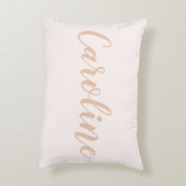 赤面ミニマリスパーソナライズされたト書道名  アクセントクッション (裏面(縦))