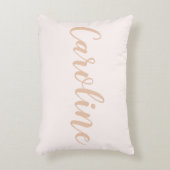 赤面ミニマリスパーソナライズされたト書道名  アクセントクッション (正面(垂直))