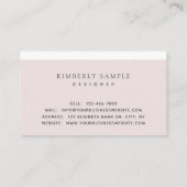 赤面ミニマルとホワモダンイトの内装 名刺 (裏面)