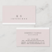 赤面ミニマルとホワモダンイトの内装 名刺 (正面/裏面)