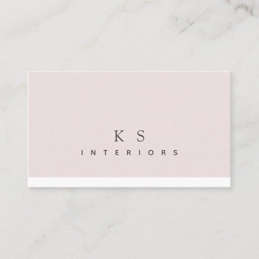 赤面ミニマルとホワモダンイトの内装 名刺 (正面)