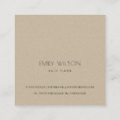 赤面ミニマルハートご注文ありがとうございます スクエア名刺 (裏面)