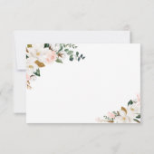 赤面ミール選択金ゴールドとホワイトマグノリア結婚ズ 出欠カード