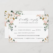 赤面ミール選択金ゴールドとホワイトマグノリア結婚ズ 出欠カード