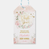 赤面ムーントゥインクルリトルスターベビーシャワーの好意 ギフトタグ (正面)