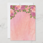 赤面ムーヴウォーター色フローラ80th誕生日パーティー 招待状 (裏面)