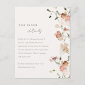 赤面メドウウォーター色フローラ結婚の詳細 エンクロージャーカード (正面)