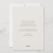 赤面モダンきらめく季節の挨拶の写真 シーズンカード (裏面)